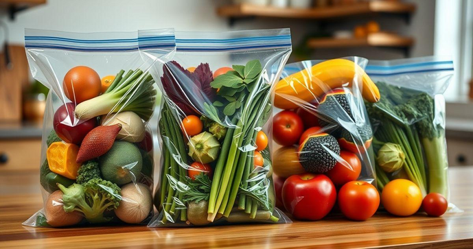 Saco Ziplock Grande é a Solução Prática para Organizar e Armazenar Seus Alimentos