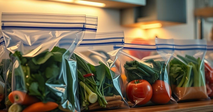 Saco hermético zip para armazenamento ideal e organização